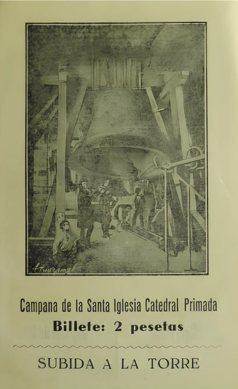 Figura 5. Billete de subida a la torre: dos pesetas